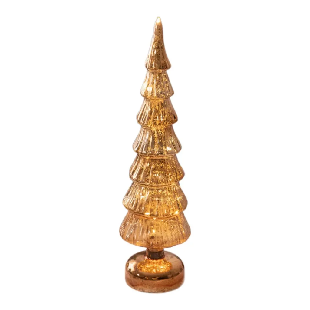 Enhance Holiday Decor with a Stunning Glass Tabletop Christmas Tree Ornament