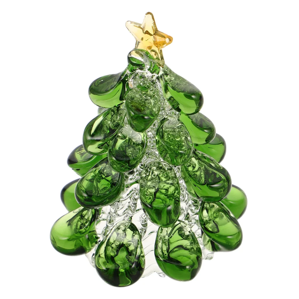 Elegant Glass Christmas Tree Centerpiece to Brighten Holiday Tablescape