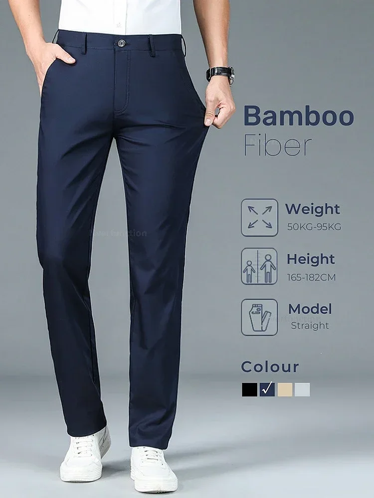 Stay Comfortable and Stylish All Day with Bamboo Fiber Men’s Dress Pants