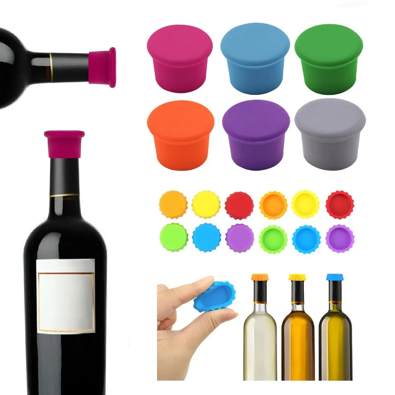 Keep Wine Fresh Longer with These Durable Silicone and Glass Bottle Stoppers
