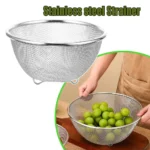In-Depth Review & Buyer Guide: Stainless Steel Mesh Sieve Draining Basket Household Kitchen for Washing Rice Vegetables Fruits Multi Function Easy Clean – Product Review